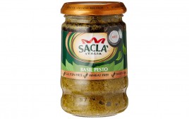 Sacla Basil Pesto   Glass Jar  190 grams